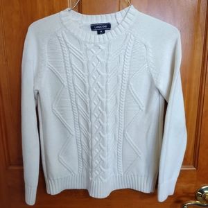 Boys Lands' End Cable Knit Sweater - Size Medium